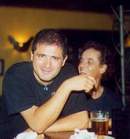 Giulio Risi - astonishing jazz pianist and all round keyboard player at the bar with Dom - La Manga, Murcia, Spain