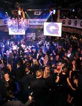 During one of our nights at Cafe de Paris, Leicester Square, London