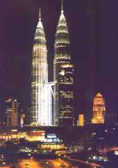 Twin Towers in KL, opposite Fosters Hollywood.